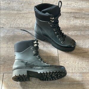 Jeffrey Campbell Foggy Rainboots Booties